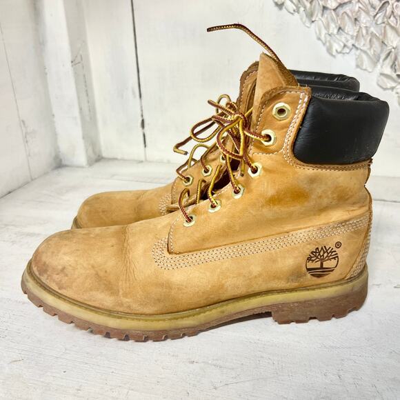 Timberland 10361 6-Inch Premium Waterproof Ankle Hiking Boots Tan Women's 7.5 - Picture 7 of 12